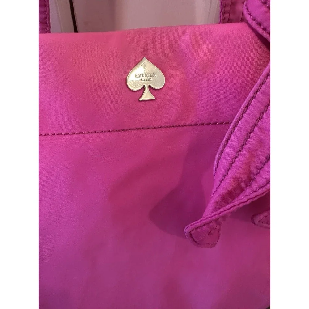 Kate Spade Tote Nylon Handbag Shoulder Purse Pink